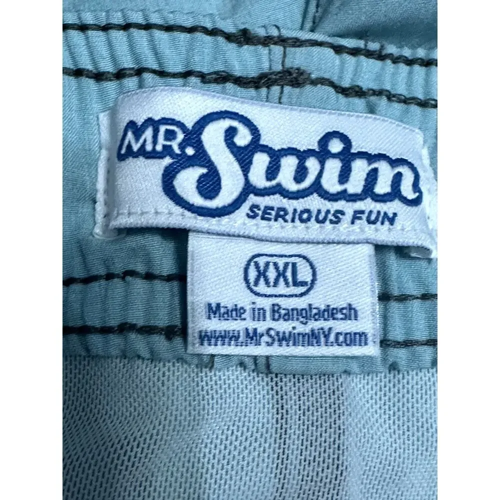 Mr. Swim Green Draw String Swim Trunks XXL 6.75
